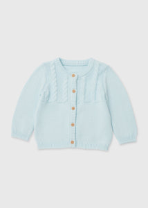 Baby Blue Cable Knit Cardigan (Newborn-23mths)  C320697