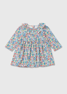 Baby Multicoloured Floral Print Long Sleeve Dress (Newborn-23mths)  C320732