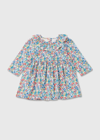 Baby Multicoloured Floral Print Long Sleeve Dress (Newborn-23mths)  C320732