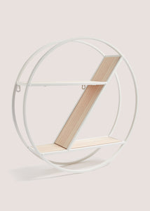 White Metal Round Shelf M698163