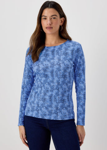 Blue Long Sleeve T-Shirt  F466175