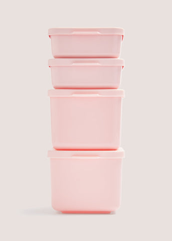 Pink Snack Pots Set Baby Pink M484850